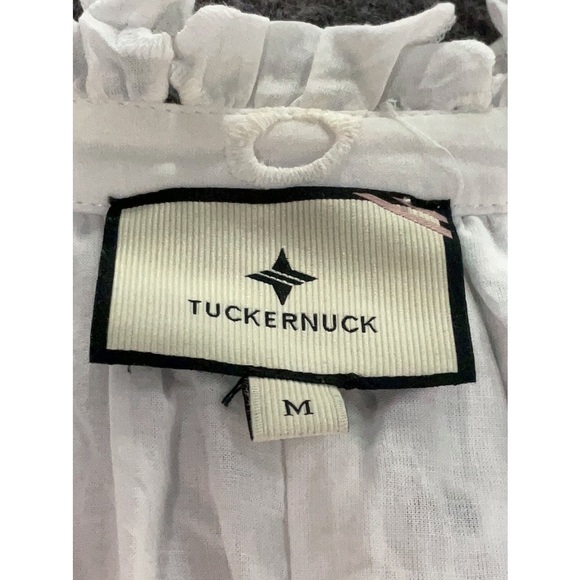 Tuckernuck White Eyelet Lace Ruffle Dress Sizes S - Picture 7 of 8